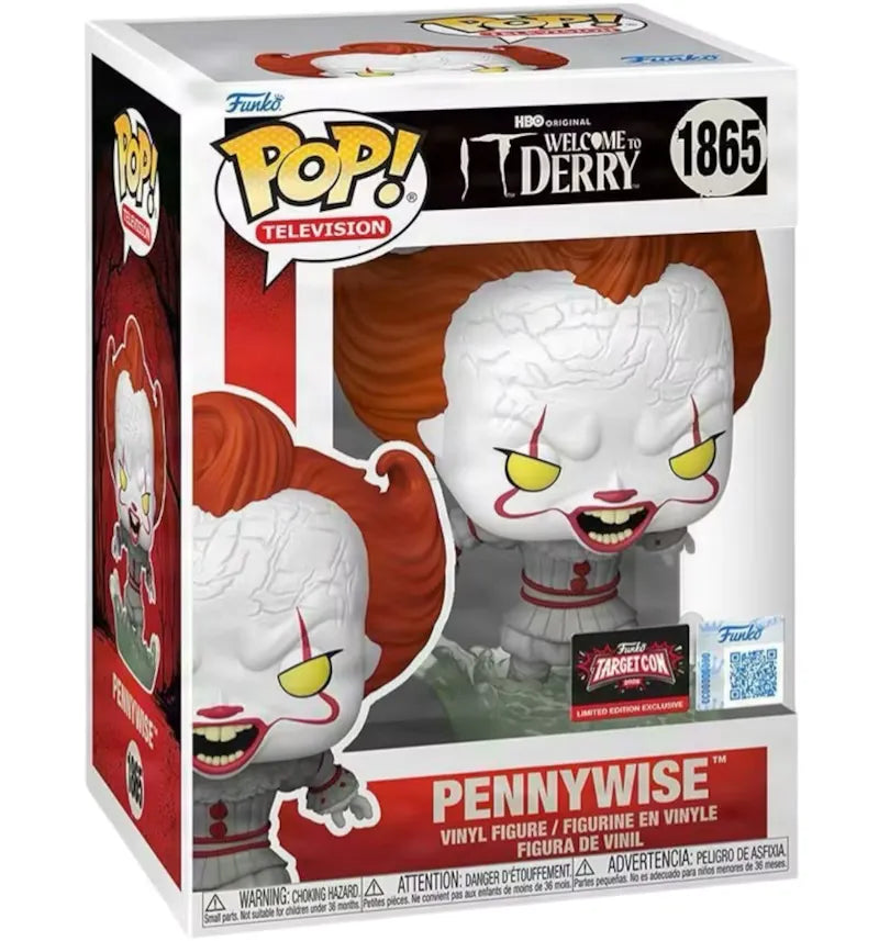 Funko Pop! Television HBO Original IT Welcome To Derry Pennywise Target Con Limited Edition Figure #1865 - vue 360
