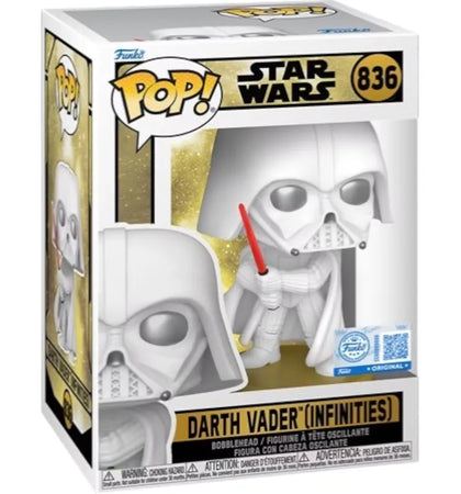 Funko Star Wars Legends Darth Vader (Infinities) White Limited Edition Figure #836 - authentic Funko product