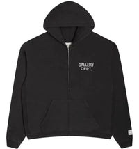 Gallery Dept. 90s Full Zip Hoodie Black