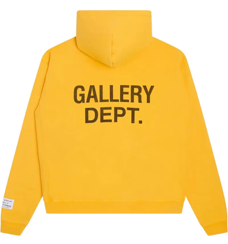 Gallery Dept. 90's GD Logo Hoodie Gold - vue 360