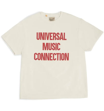 Gallery Dept. ATK Univ Music Connections T-shirt White - authentic Gallery Dept. apparel