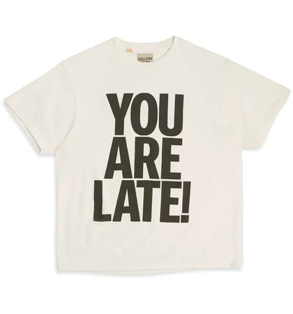 Gallery Dept. ATK You Are Late T-shirt White - authentic Gallery Dept. apparel
