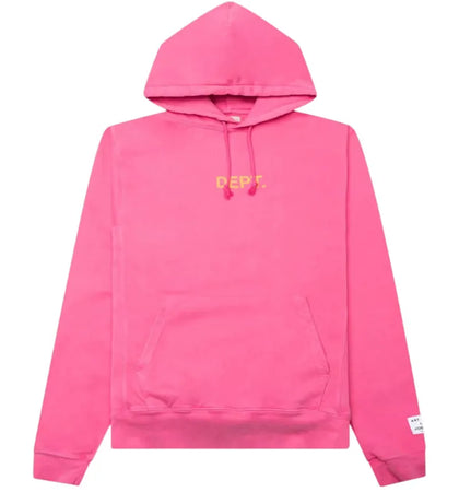Gallery Dept. Dept Logo Hoodie Pink - authentic Gallery Dept. apparel