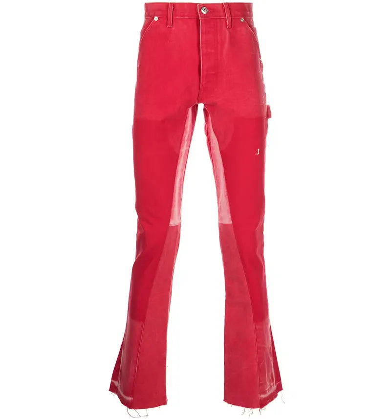 Gallery Dept. La Carpenter Flared Jeans Bright Red - vue 360