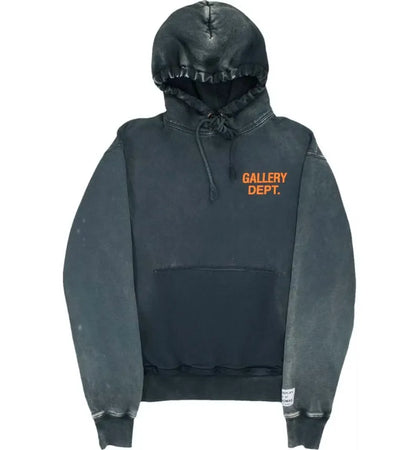 Gallery Dept. Reversible French Logo Hoodie Black - authentic Gallery Dept. apparel