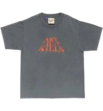 Gallery Dept. The Force Logo Tee Light Vintage Black - authentic Gallery Dept. product