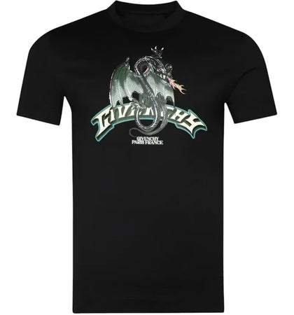 Givenchy Dragon Flames Design Slim Fit T-Shirt Black - authentic Givenchy apparel