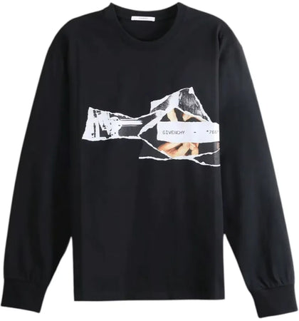 Givenchy Regular Longsleeves T-shirt Black - authentic Givenchy apparel