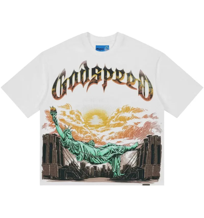 Godspeed Burnt Bridges II NG T-shirt White - vue 360