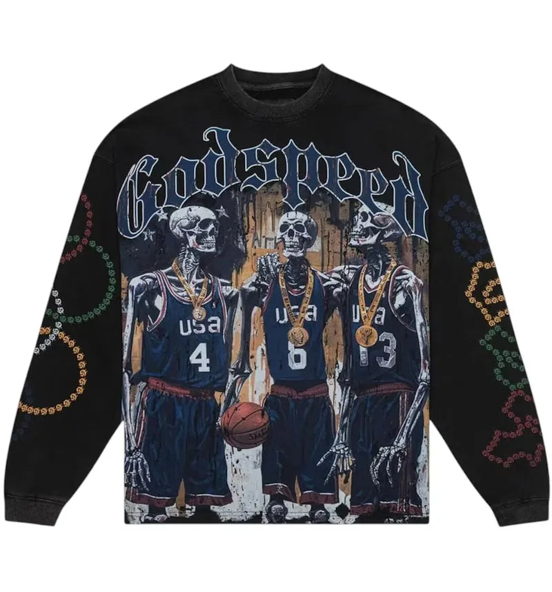 Godspeed Dream Team L/S T-shirt Black - vue 360