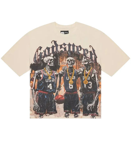 Godspeed Dream Team T-Shirt Bone - authentic Godspeed apparel