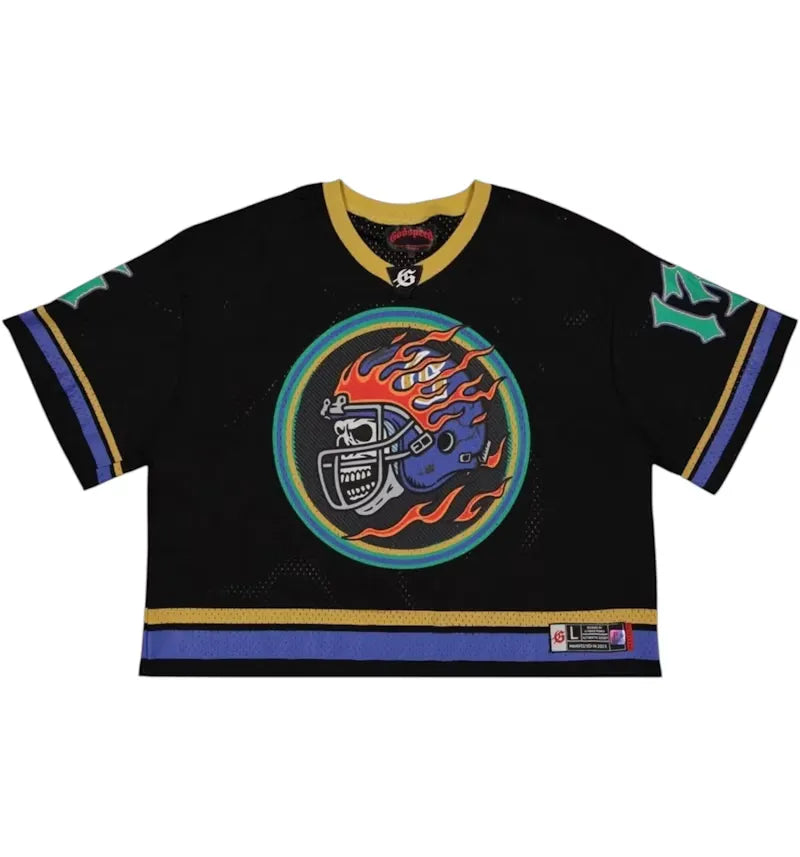 Godspeed First Down Jersey Black/Yellow/Blue - vue 360