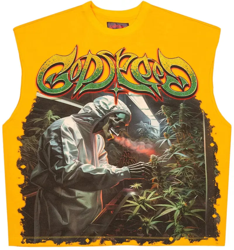 Godspeed Indoor VVS Sleeveless Shirt Yellow - vue 360