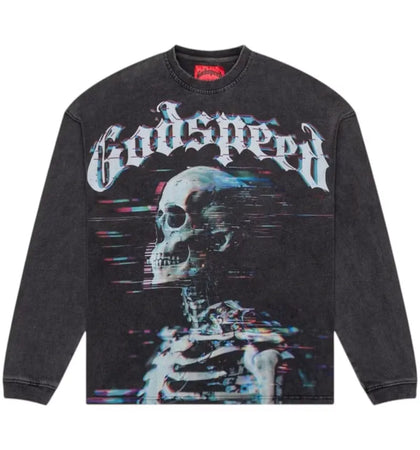 Godspeed Matrix Glitch L/S Tee Black - authentic Godspeed product