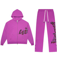 Godspeed OG Logo Sweatsuit Pink Plaid