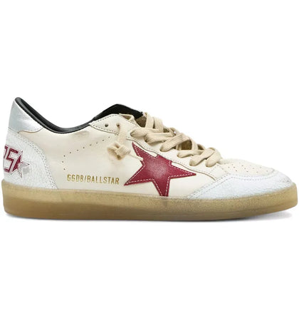 Golden Goose Ball Star Biege White Red - authentic Golden Goose sneakers