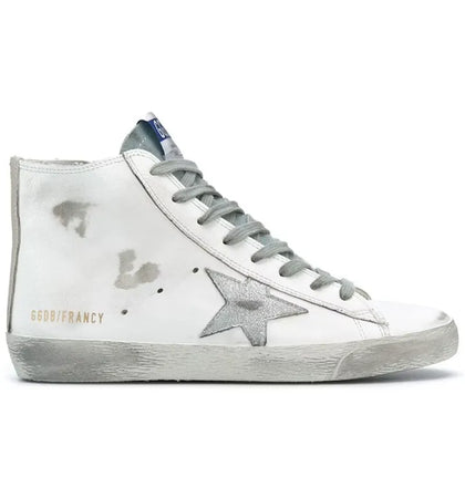 Golden Goose Francy Silver Star White Silver (Women's) - authentic Golden Goose sneakers