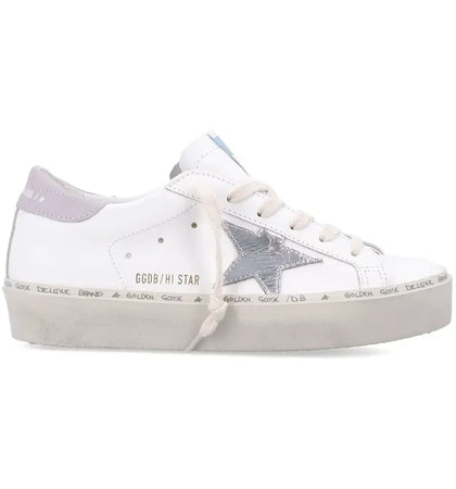 Golden Goose Hi Star White Silver Lilac (Women's) - authentic Golden Goose sneakers