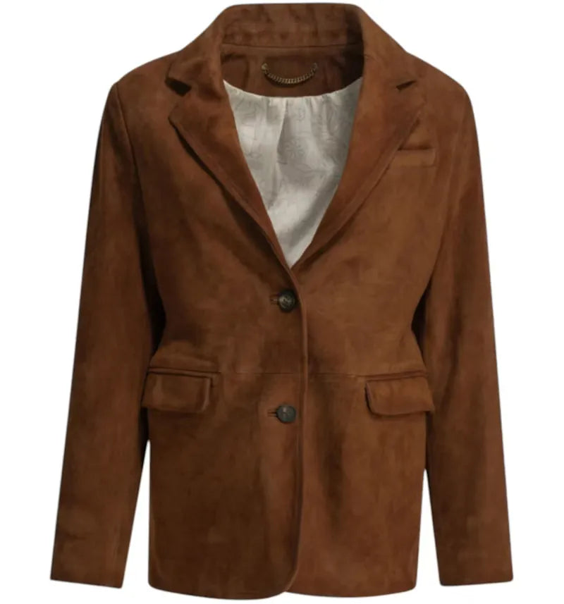 Golden Goose Journey Leather Jacket Brown - vue 360