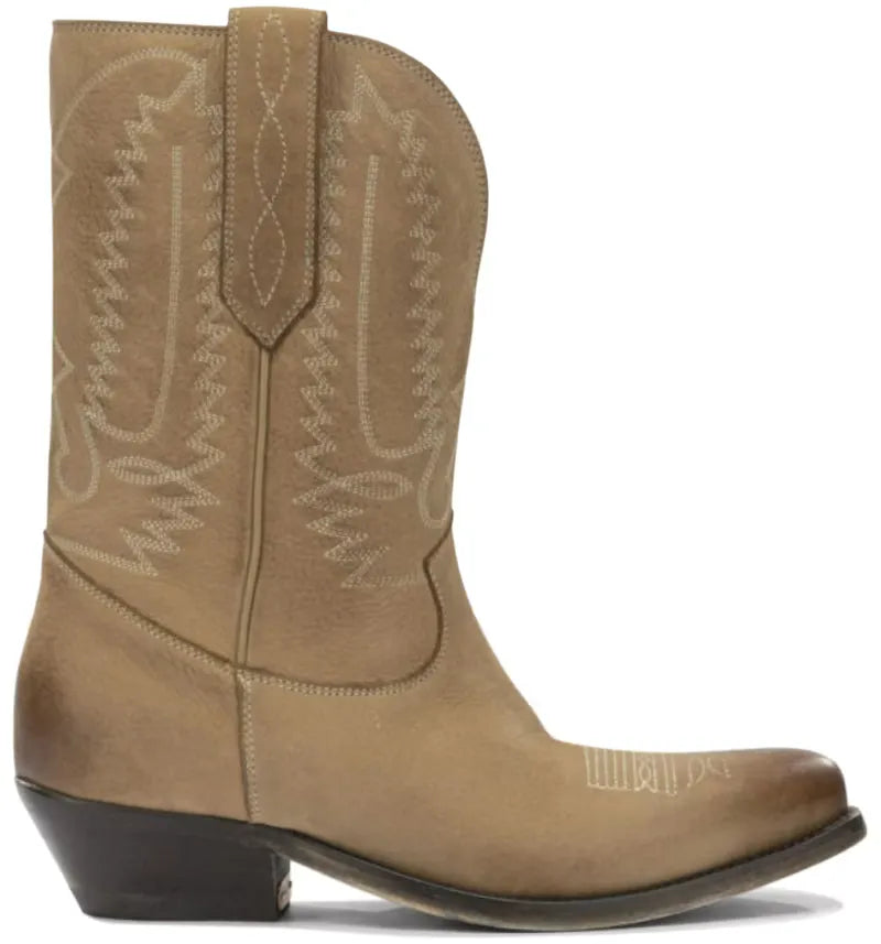 Golden Goose Low Wish Star Boots Tobacco (Women's) - vue 360