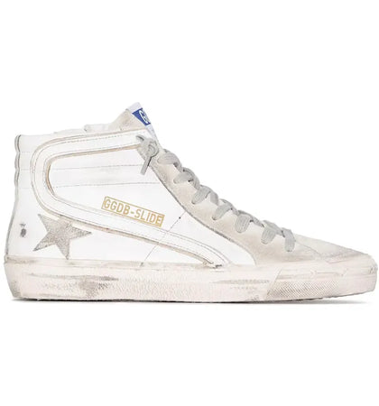 Golden Goose Slide White White (Women's) - authentic Golden Goose sneakers