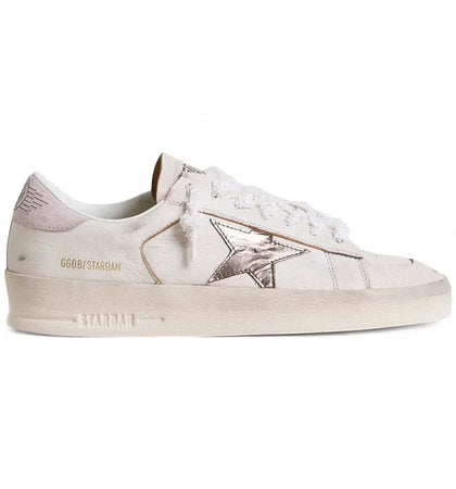 Golden Goose Stardan White Metallic Silver Pink - authentic Golden Goose sneakers