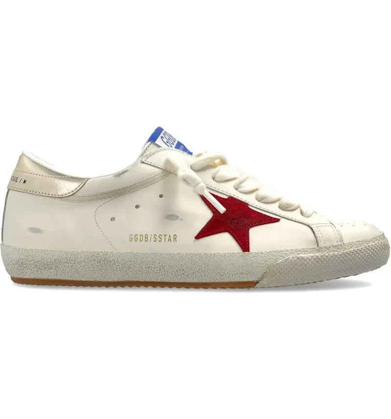 Golden Goose Super-Star Cream Red Platinum - vue 360