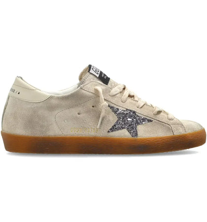 Golden Goose Super-Star Ice-Gray/Silver Glitter (Women's) - authentic Golden Goose sneakers