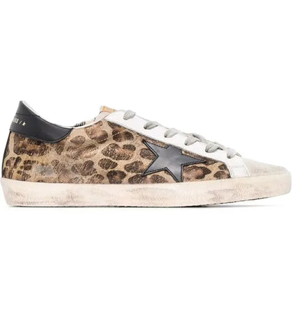 Golden Goose Super-Star Leopard Brown Ice Black (Women's) - authentic Golden Goose sneakers