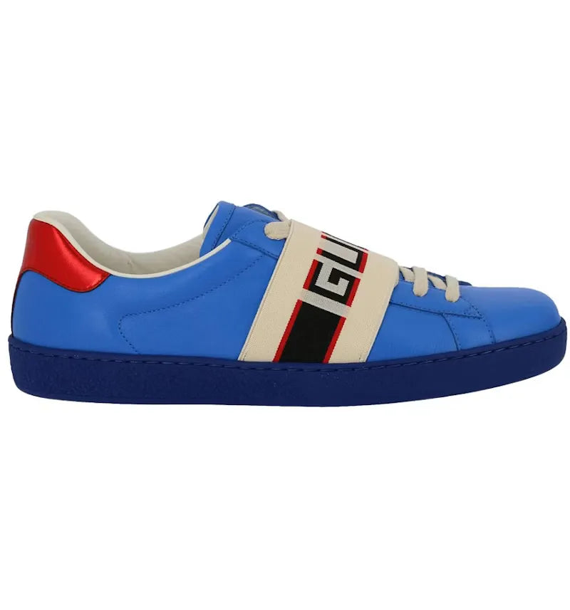Gucci Ace Blue Stripe - vue 360