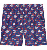 Gucci GG Anchor Print Swim Shorts Blue