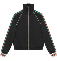 Gucci GG Jacquard Jersey Zip Jacket Black