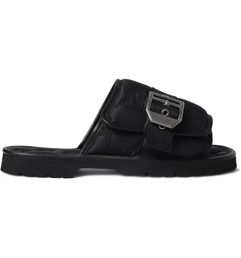 Gucci GG Slide Sandal Black - vue 360