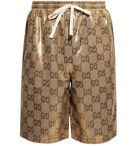 Gucci GG Technical Jersey Basketball Shorts Gold