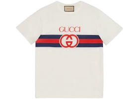 Gucci Interlocking G Cotton T-Shirt White/Multi