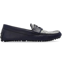 Gucci Interlocking G Driver Loafer Blue