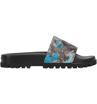 Gucci Lug Sole Slide Blue
