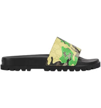 Gucci Lug Sole Slide Green