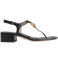 Gucci Marmont Double G Sandal Black (Women's)