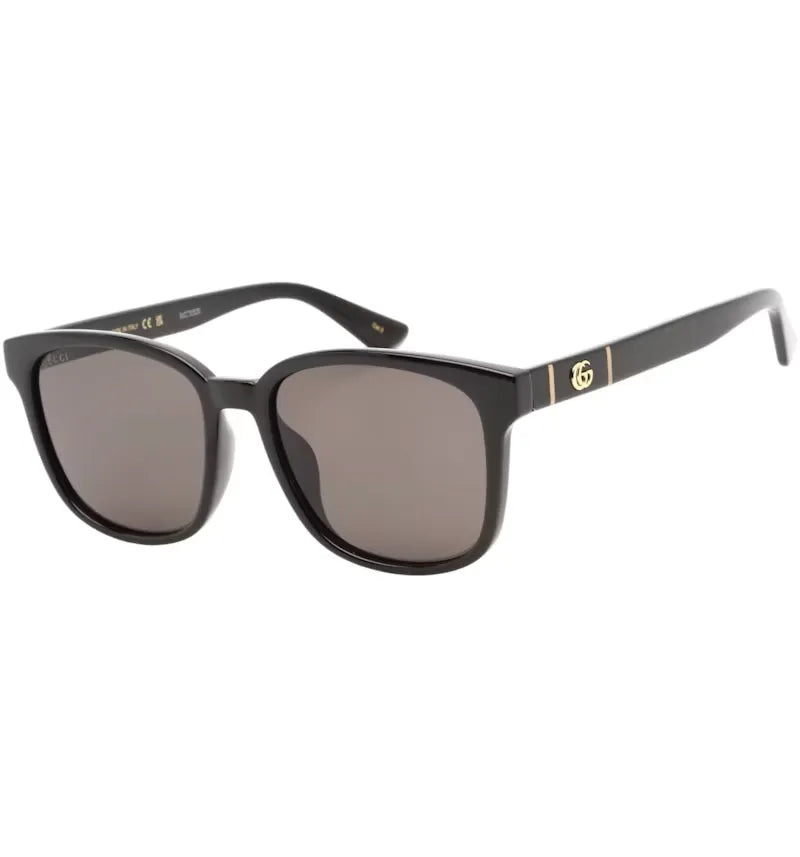 Gucci Rectangular Sunglasses Black/Grey (GG0637SK-001) - vue 360