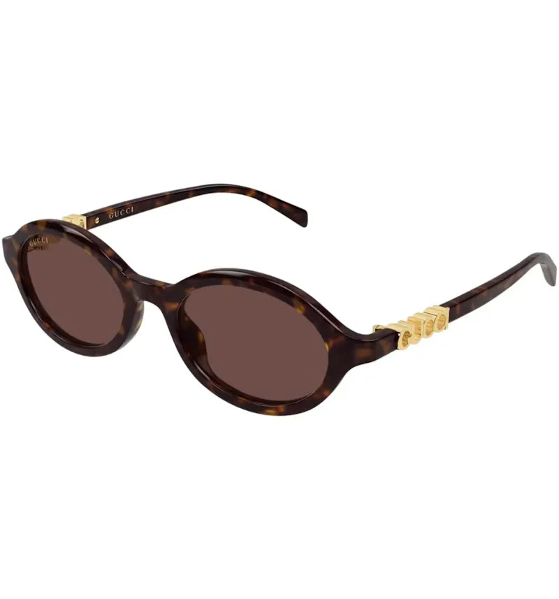 Gucci Round Sunglasses Havana Brown (GG2153S-002) - vue 360