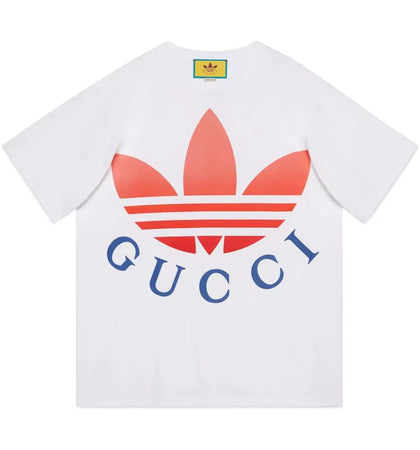 Gucci x Adidas T-Shirt White/Red - authentic Gucci apparel