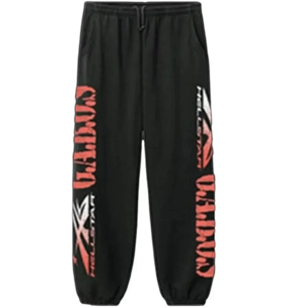 Hellstar G.A.B.O.S. Sports Logo Sweatpants Black - authentic Hellstar apparel