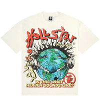 Hellstar Heaven On The Earth T-shirt Cream