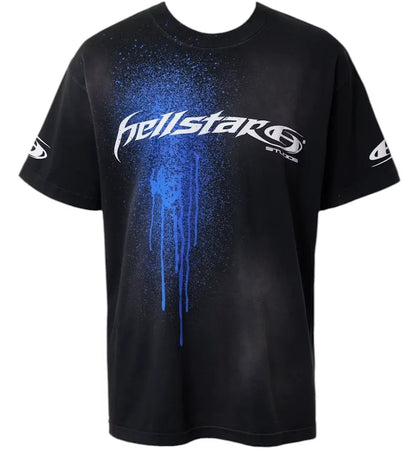 Hellstar Spray Paint Logo T-Shirt Black - authentic Hellstar apparel