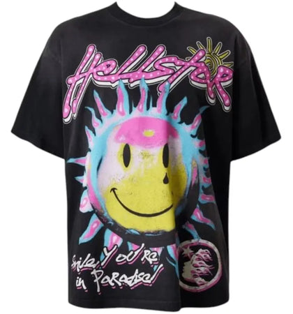 Hellstar Sun Smile T-shirt Black - authentic Hellstar apparel