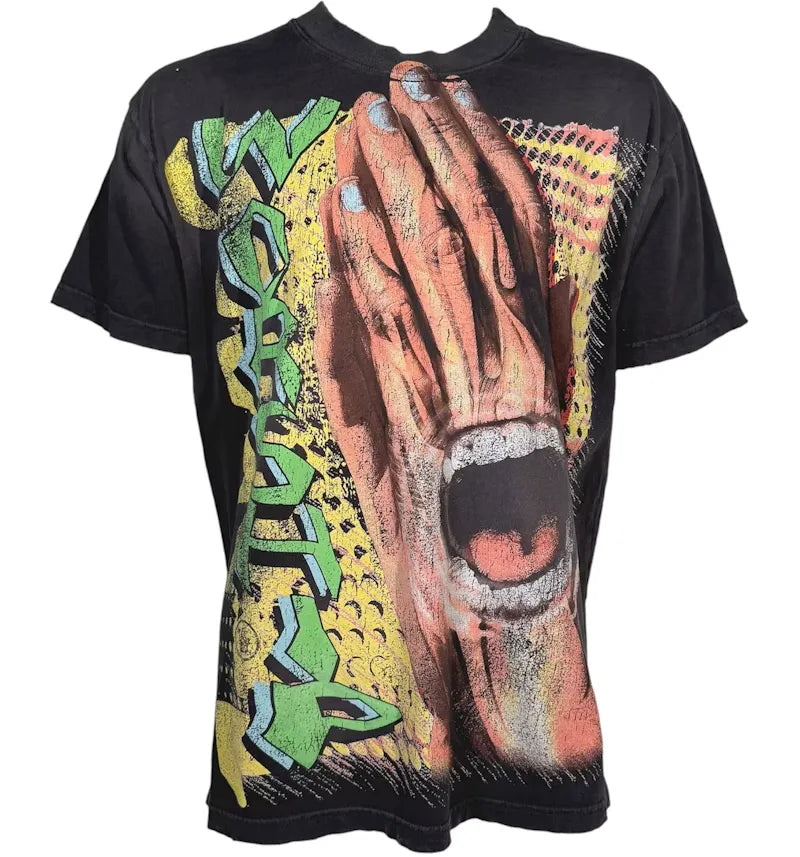 Hellstar Worship Hands T-Shirt Black - vue 360