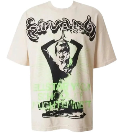 Hellstar Yoga Remix T-shirt white - authentic Hellstar apparel