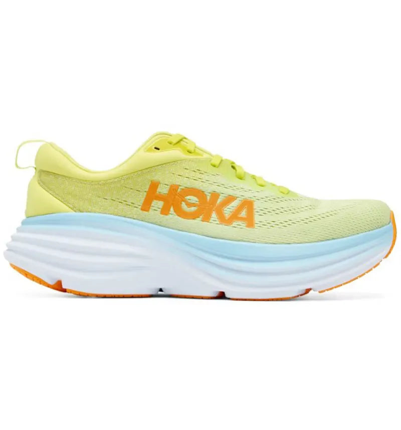 Hoka One One Bondi 8 Butterfly Yellow Evening Primrose - vue 360