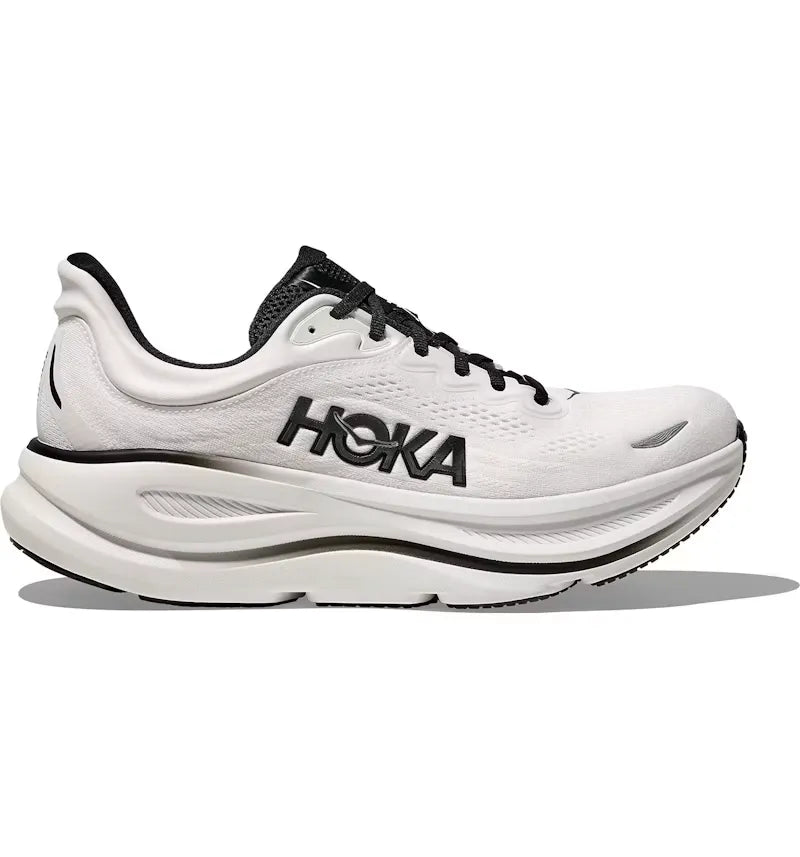 Hoka One One Bondi 9 White Black - vue 360